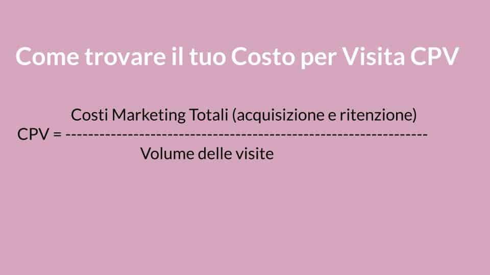 come trovare il costo per visita | M101